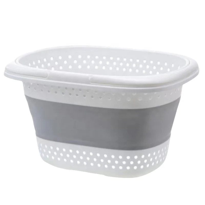 Space-Saving Eco-Friendly Foldable Rectangle Home Storage basket Collapsible Plastic laundry baskets