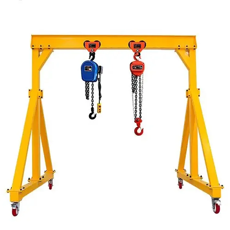 Small Workshop Mobile Shipyard Gantry Crane 1 2 3 5 7.5 10 Ton Outdoor A Frame Drawing