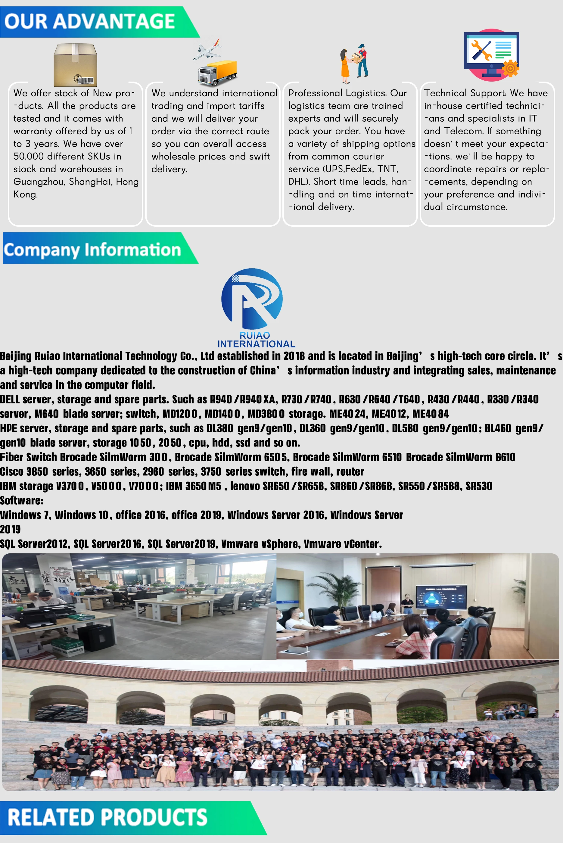 3 Advantage & company Info