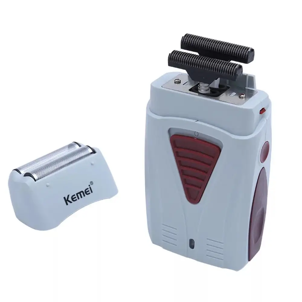  Бритва kemei KM-3382 аккумуляторная для мужчин Сабельная бороды с двойным лезвием жирных парикмахерских