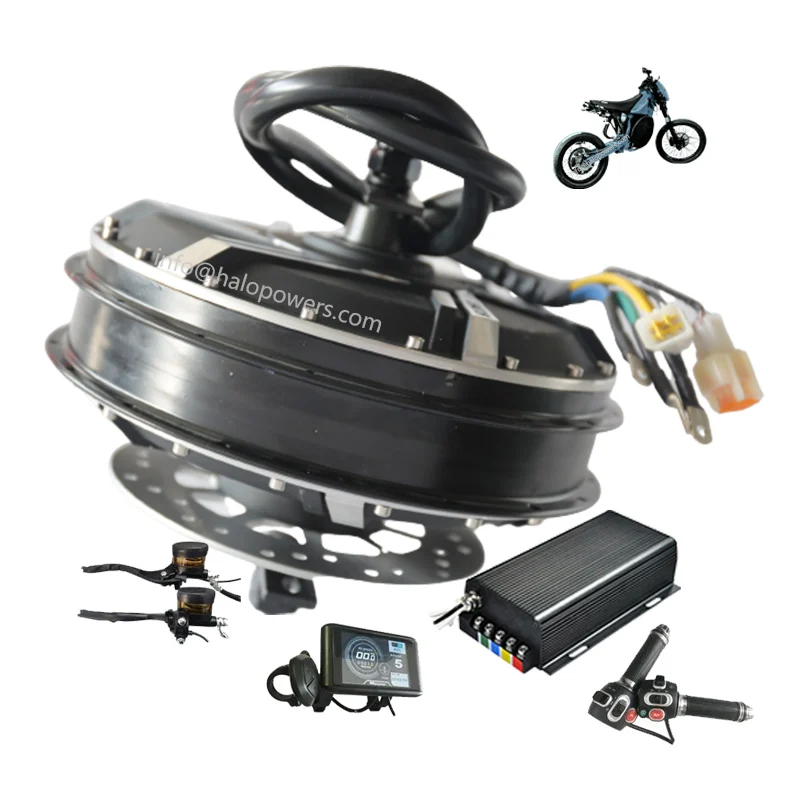 200mm Dropout Motor Electric Bike Kit 5000w With Ebike Controller With Colorful Display