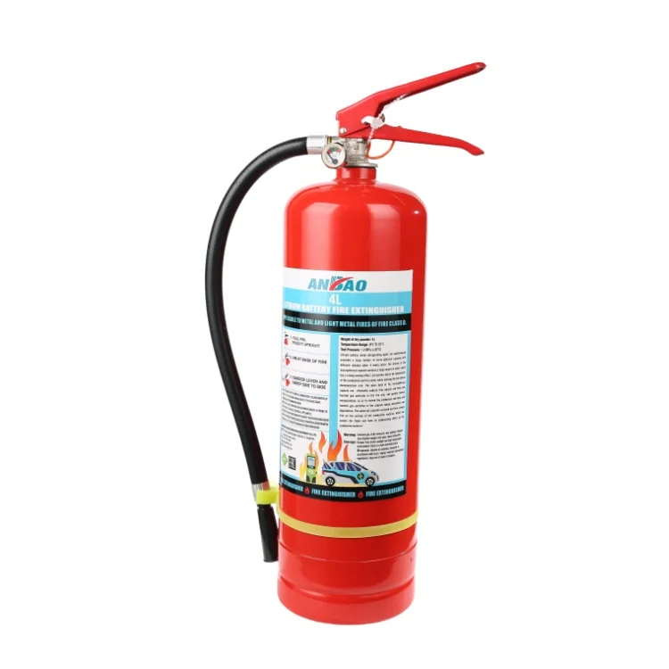 6L portable lithium battery fire d grade extinguisher