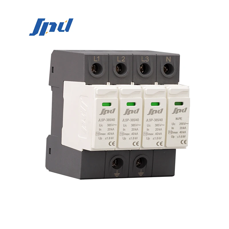 JINLI ac spd 385v surge suppressor 4P surge protector 40KA 3 phase Surge Protection