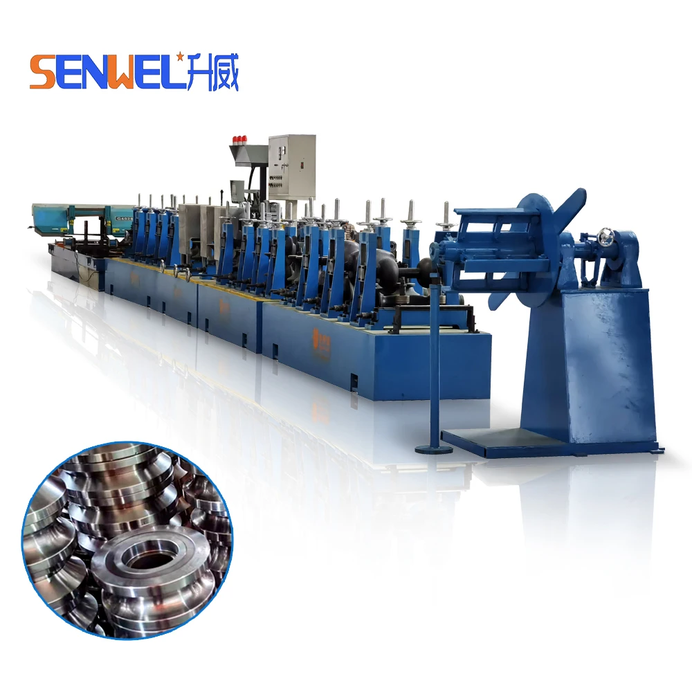 SENWEL Steel Pipe Making Machine To Make Ss Round Square Tube Making Machine Tube Mill