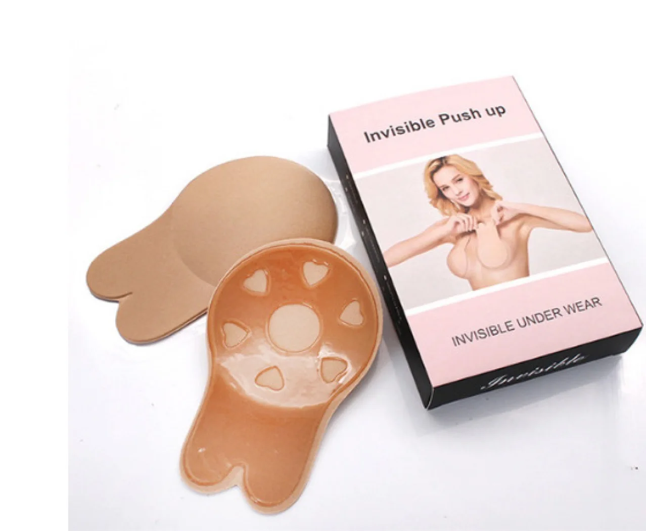 Silicone Rabbit Nipple Covers With Clips Adhesive Stick On Bra Wide Back Wing Bras with Hooks