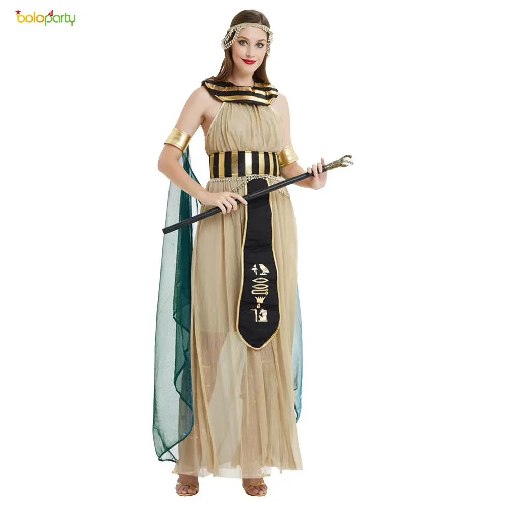 Halloween Greek Egyptian Pharaoh Gods Princess Cosplay Costume, for Vintage Robe Set
