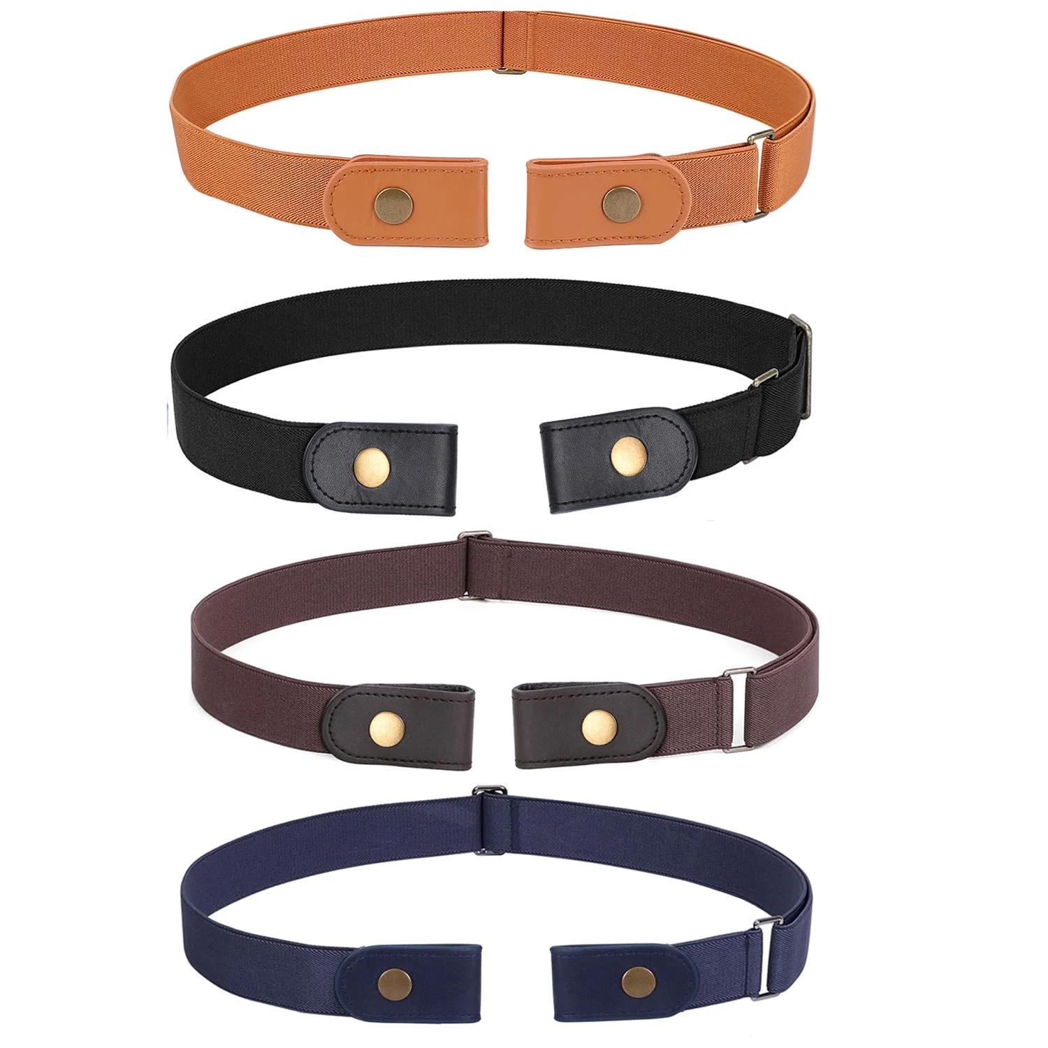 OEM Buckle-Free Waist Belt For Jeans Pants No Buckle Stretch Elastic Waist Belt For Women/Men