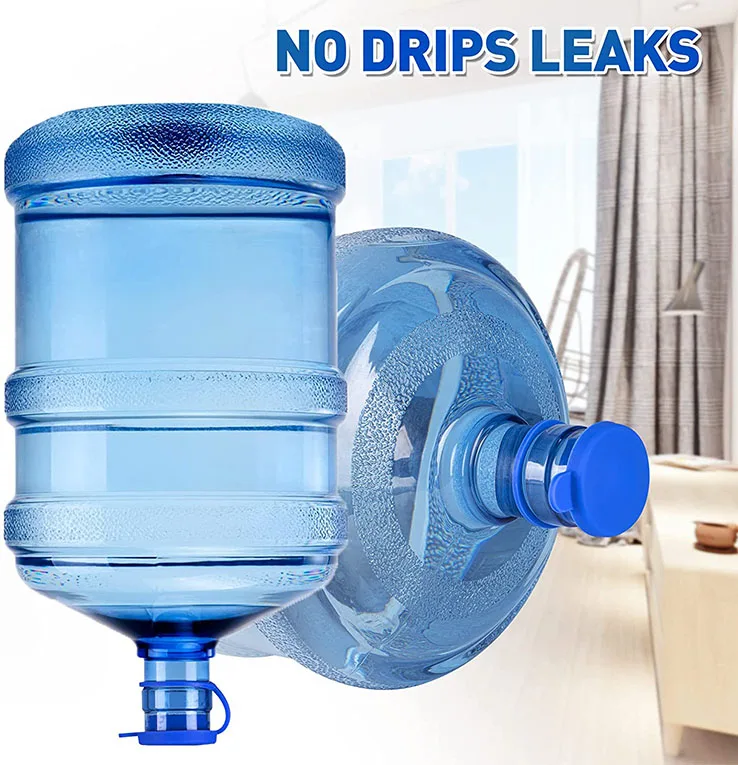 Amazon Hot Selling 5 Gallon Silicone Reusable Water Jug Plug Caps Non Spill Top Lid Cover Cap for 55mm Water Bottle