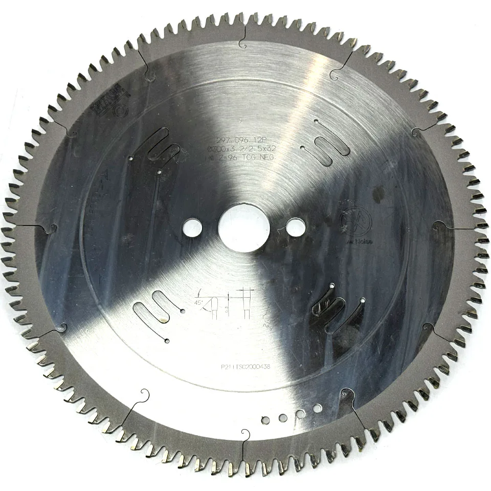 Italian quality sharp and durable  300x3.2x2.5x32 z=96 TCG TCT circular saw blade for aluminum cutting