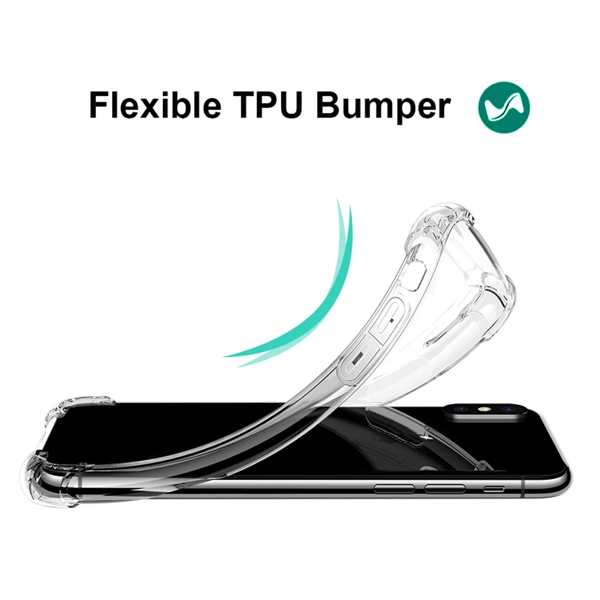 Anti-scratch Shockproof Ultra-Thin TPU Crystal Case for iPhone 12 11 Pro Max XR XS 7 8 Plus