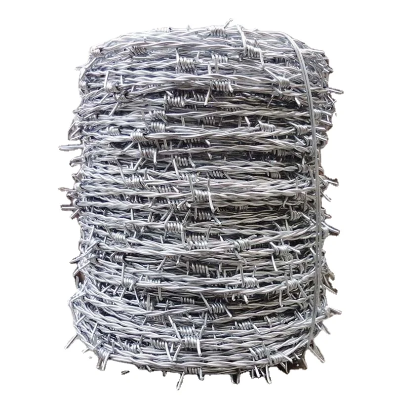 High tensile barbed wire fence 500 meters sharp edge barbed steel 12.5 galvanized barb wire