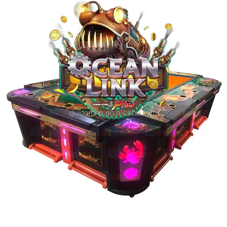 New Features Decoder  10 Players Ocean King Series Fish Game Table Machines Ocean Link For Sale