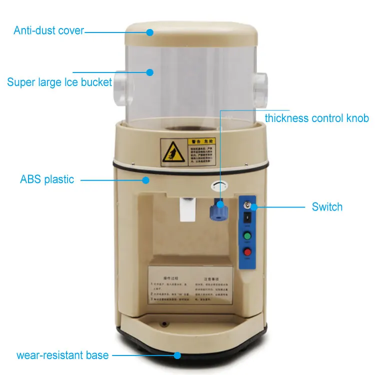 commercial Snow Ice Shaver small ice crushers & shavers Machine for home