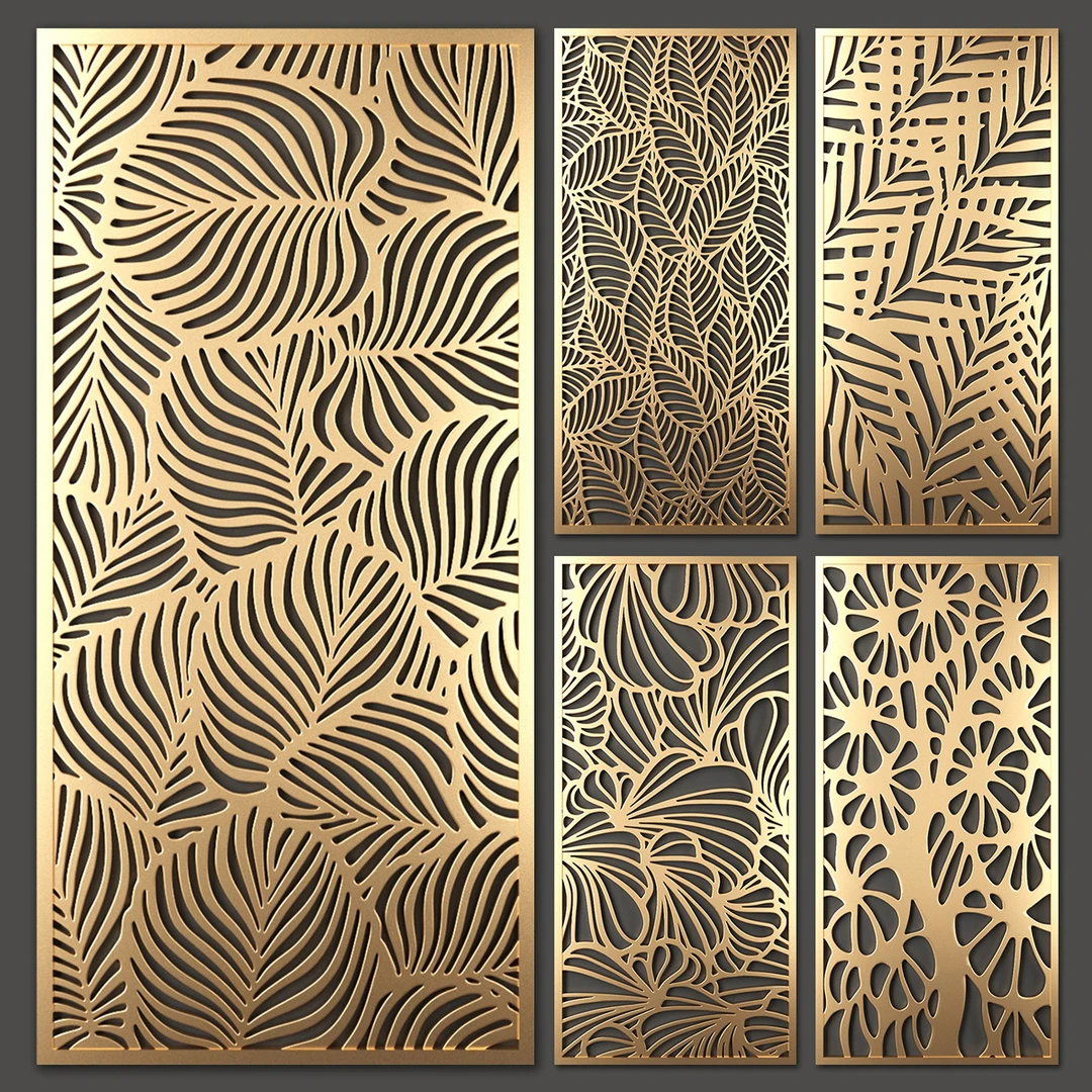 Decorative Laser Cut WPC screens & room dividers garden screens