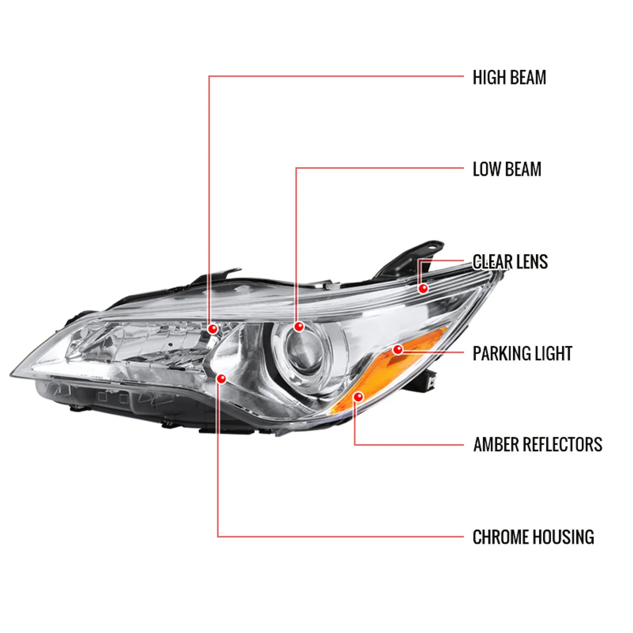 Автомобильные фары для  TOYOTA-CAMRY 2015-2017