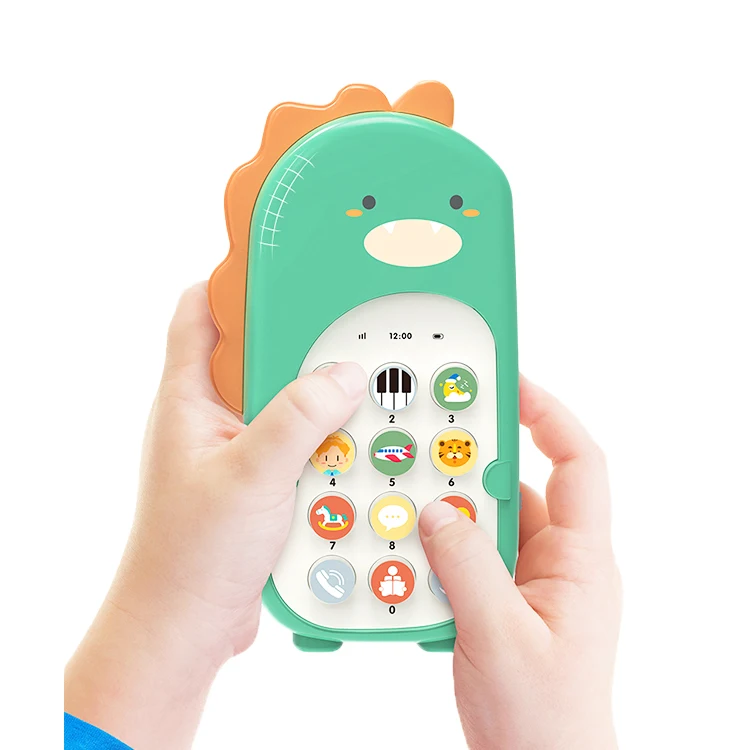 Lovely Infant Phone Toys Kids Musical Toys Light Music Voice Toy Mobile Phone