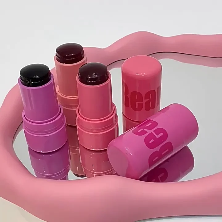 Oem Luxury Vegan Cruelty Free Cutie Jelly Blush Stick Pink Tint 2 in 1 Cheek And Lip Make Up Moisturizing Natural Blush