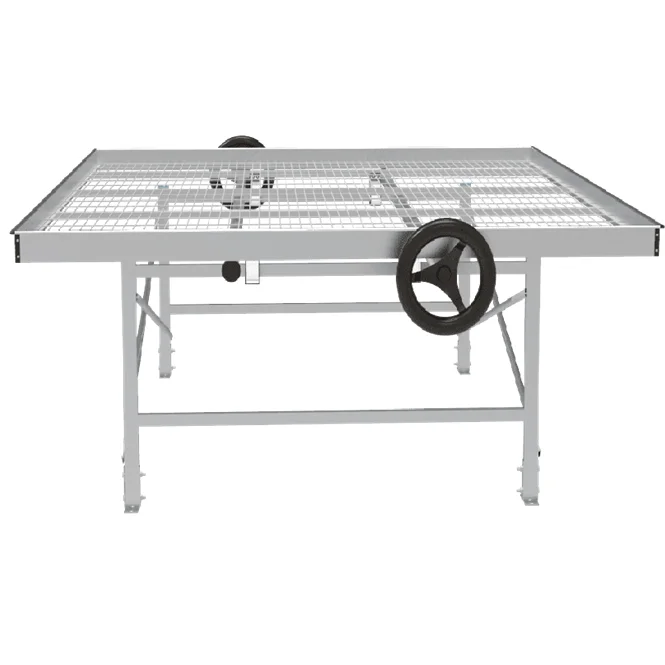 Metal structural frame hemp grow Greenhouse with hydroponics rolling bench table greenhouse mesh rolling bench