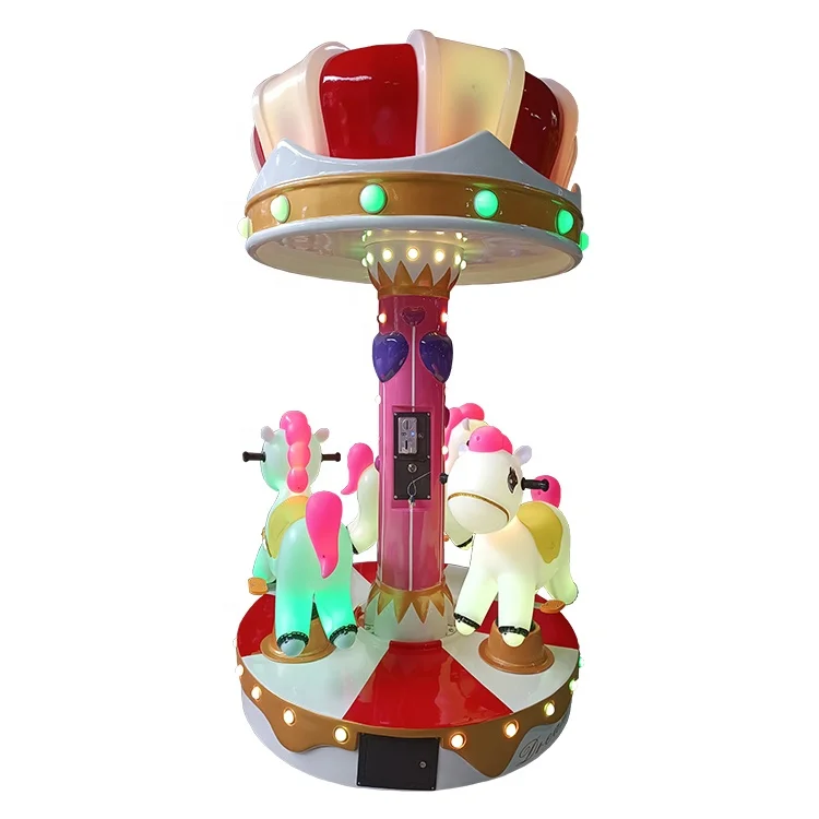 indoor backyard carousel  theme par carousel 3 seater kids carousel