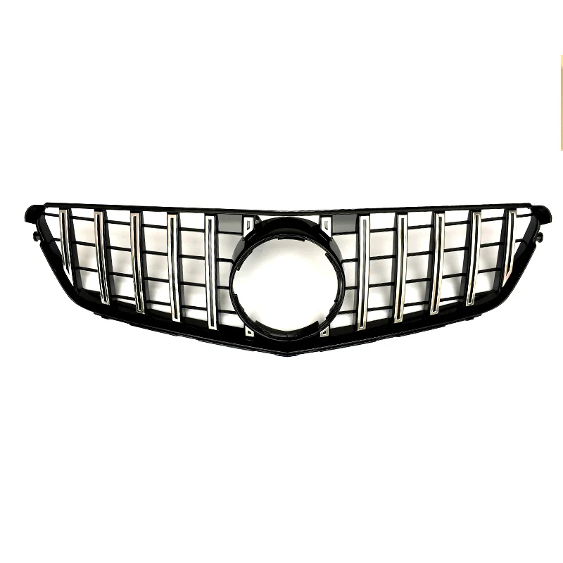 FOR Benz C-class W204 bumper grille GT Style Silver / Black  C180 C200 C260 C300 2007-2014