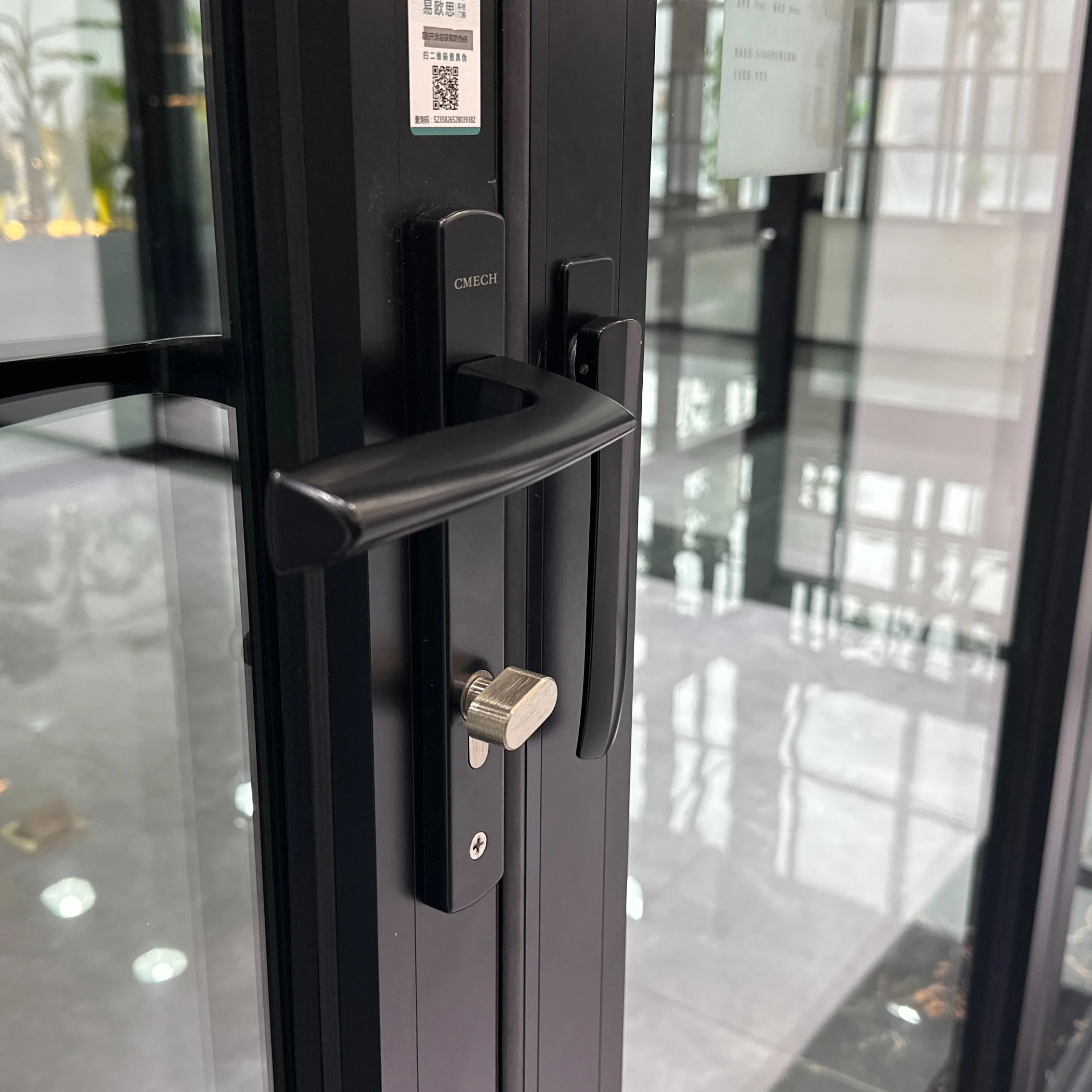 Soundproof House Exterior Bi fold Patio Doors Aluminum Powder Coated Glass Folding Door