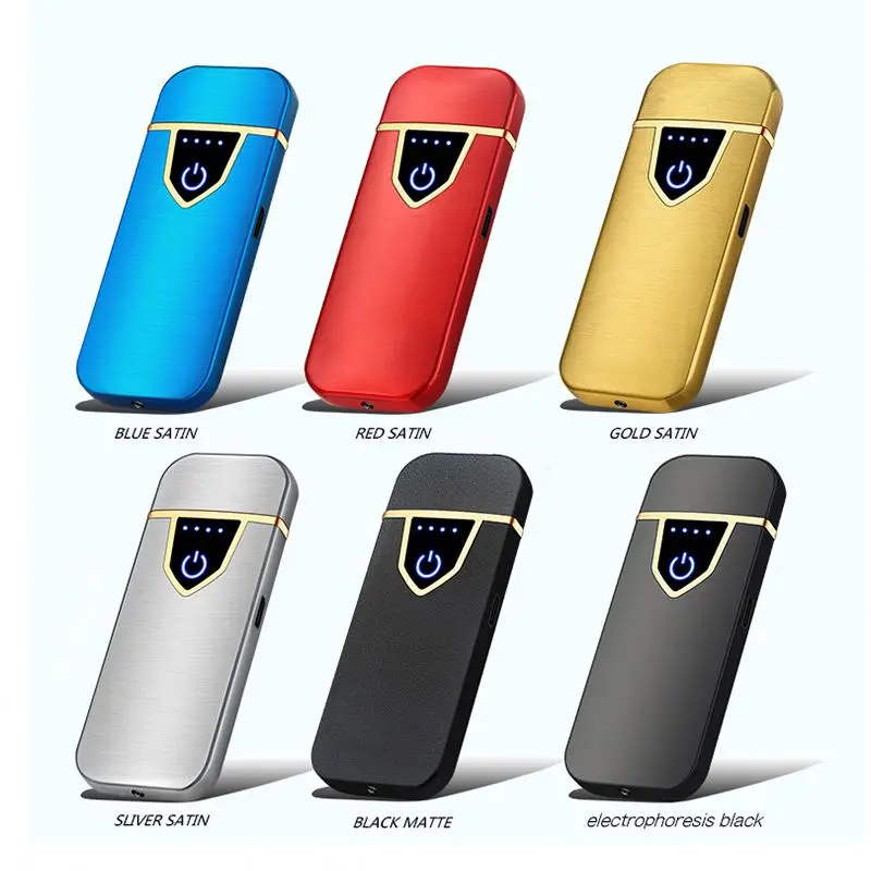 
Wholesale Promotion Touch Induction Lighter USB Rechargeable Electronic Cigarette Lighters 