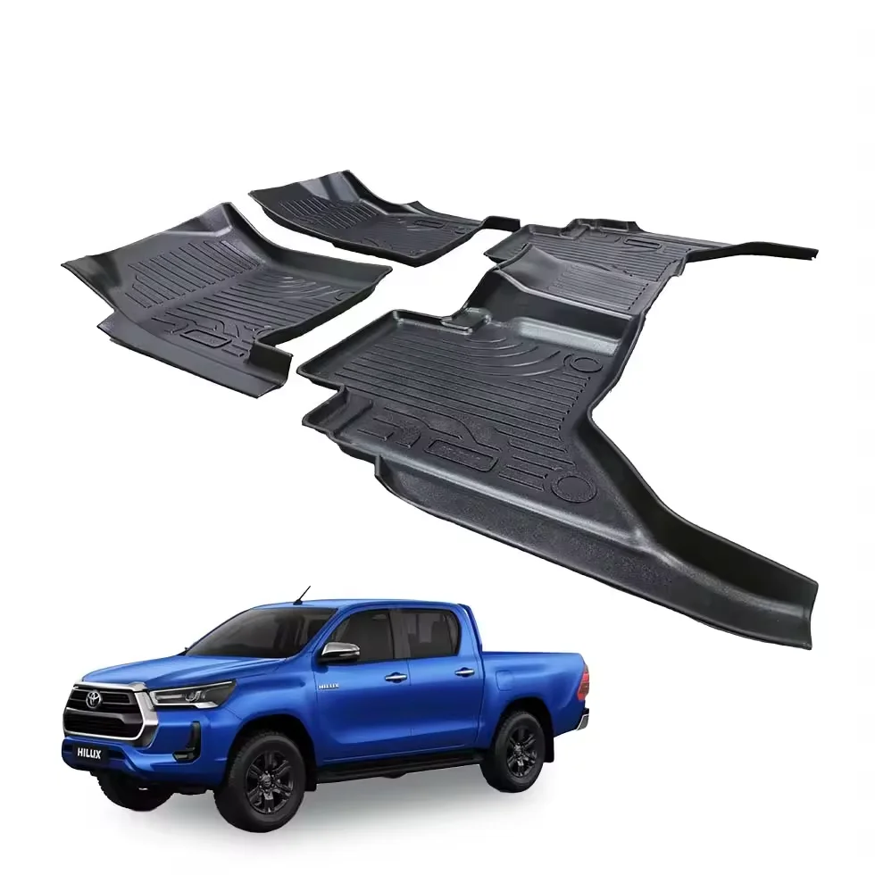 Custom-fit 3d Car Mats For Toyota  LC76/79series Floor Liners Auto Interior Accessories Car Carpets Moulded Tpe Rubber Mats