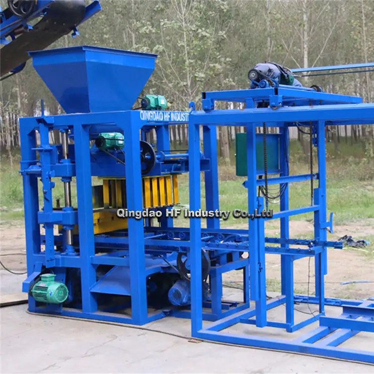QT4-26 concrete mud brick making machine paver block machinery