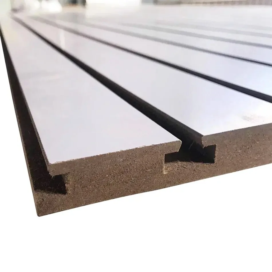 slotted panel MDF Melamine board wood sheets wall 18mm 12mm 16mm  for Supermarket display