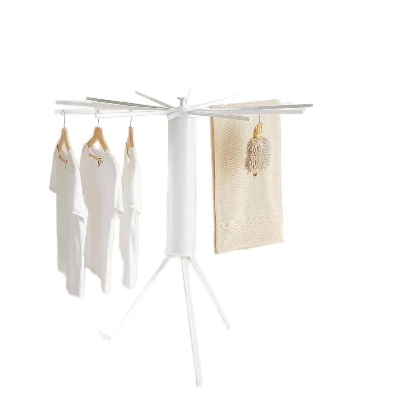 YHY24201-AL12 New style High quality Tripod Octopus Cylinder Clothes Drying Rack save space for  livingroom bathroom