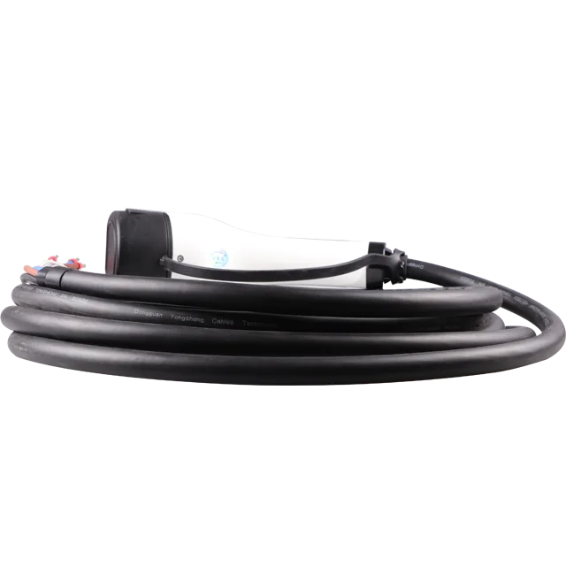 ETEC OEM 32A EV Cable Charging Plug 7.3kw  Ev Charger Type2 Ev Charging Plug with 5m Cable