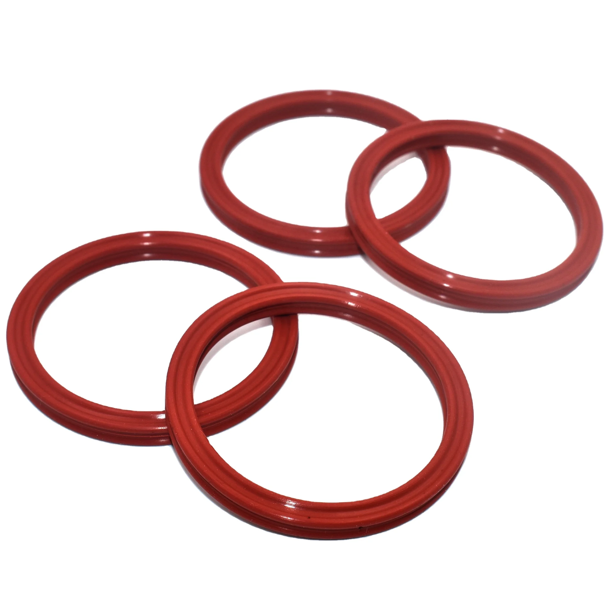 Custom NBR/FKM Quad-ring Silicone Material X Shaped Seal