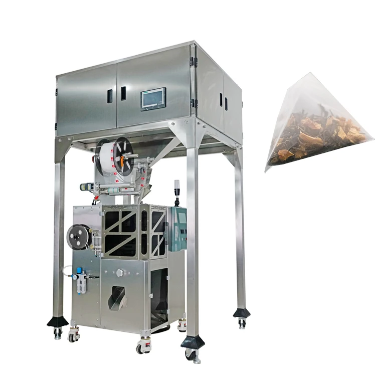 Top grade wholesale price instant automatic triangle small pyramidal bag herbal rose tea packing making filling machine for sale