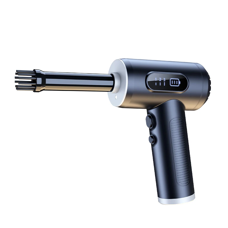 Attractive Style Mini Compressed 2 In 1 Air Duster And Vacuum For Car Blower Vacuum Cleaner