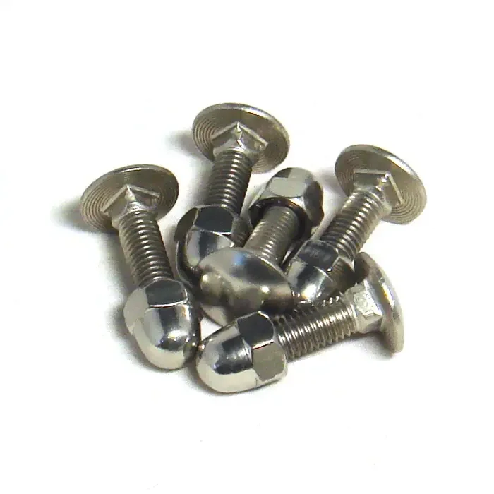 Custom Carriage Bolt M10 M12 Round Head Square Neck Black Zinc Plated Stainless Steel Carbon Steel Din603 Carriage Bolt