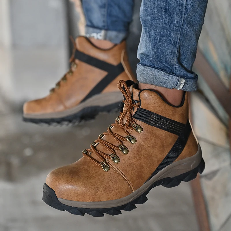 Dropshipping wholesale price winter safety shoe anti-smash high quality custom steel toe working boots