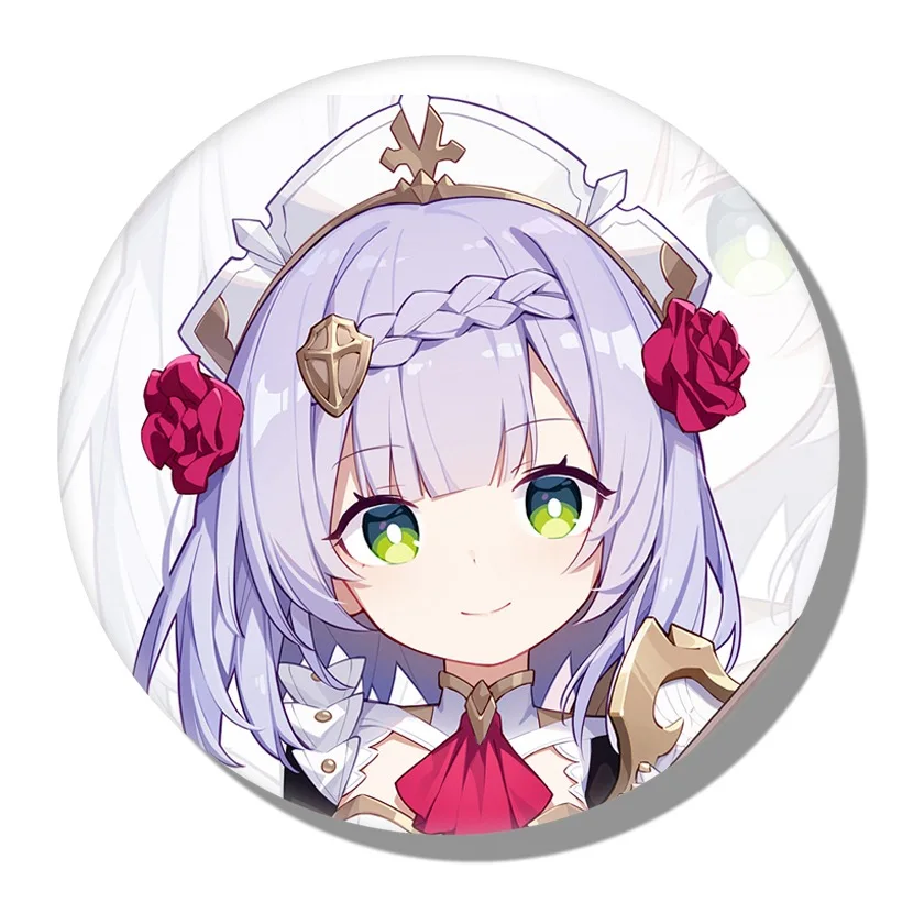 Genshin Impact Game Pin Cosplay Ganyu Hutao Cute Design Brooch Gift Shirt Backpack Lapel Badge
