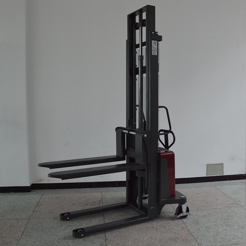 Cheap Factory price semi electric pallet truck 1000Kg Semi Electric Stacker Forklift