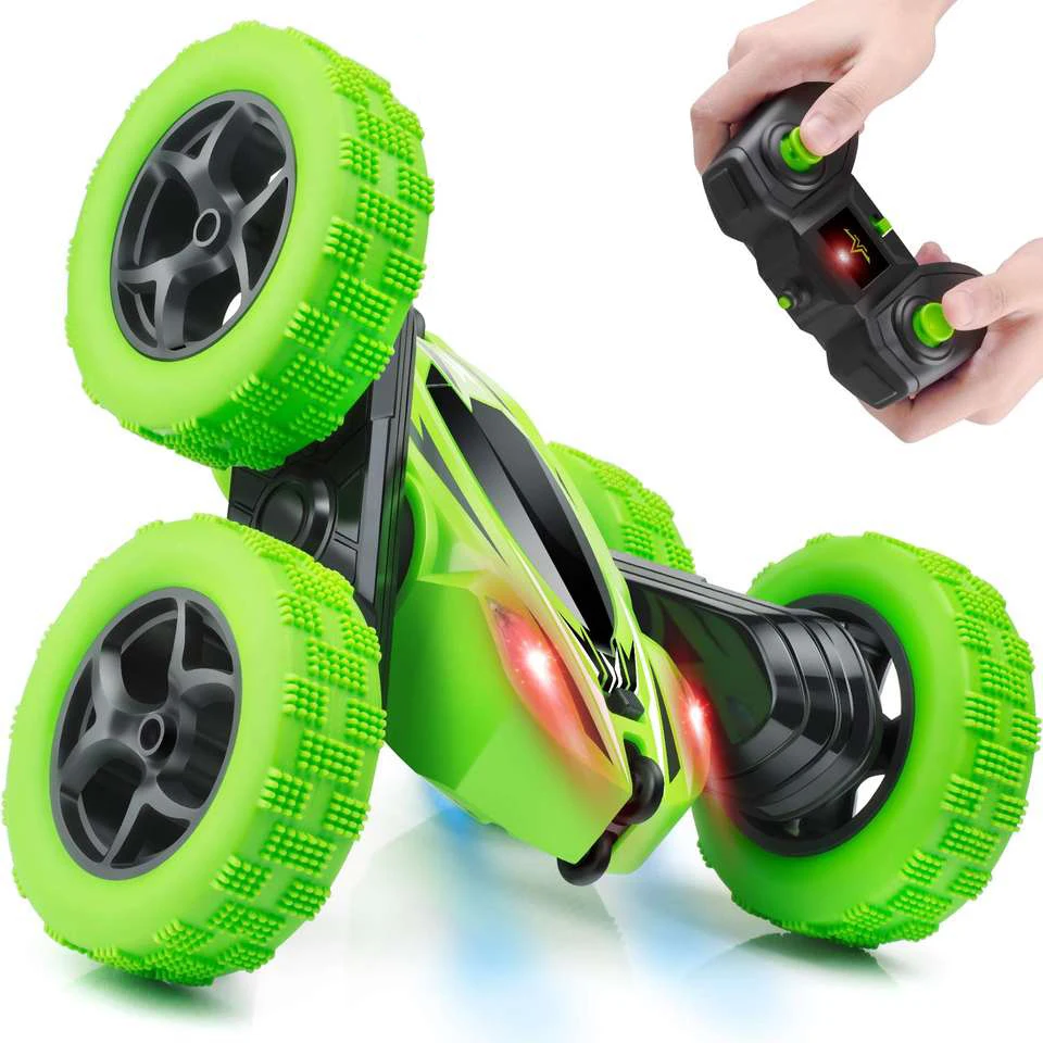 SINC002 Ferngesteuertes Auto 360 Degree Friction Cars Radio Control Vehicle Rotating Light Toy Led 4Wd Rc Stunt Car Double Side