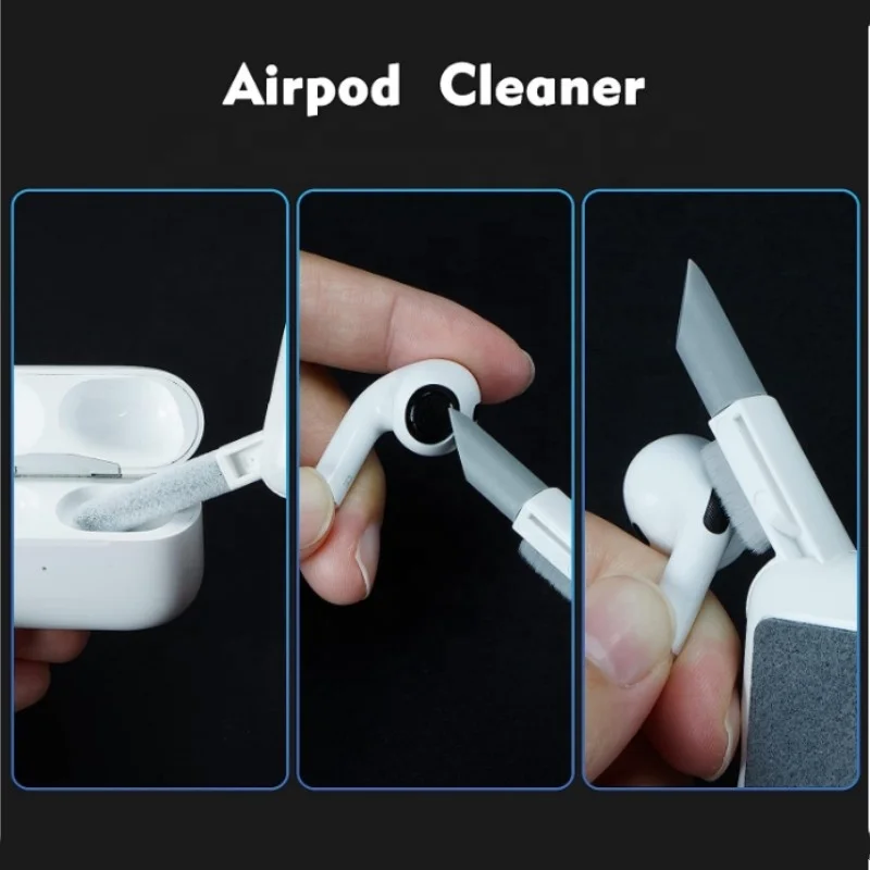 Wholesale Multifunctional Computer Keyboard Cleaning Kit Laptop Screen Cleaner Earphone Earbud Soft Cleaning Brush