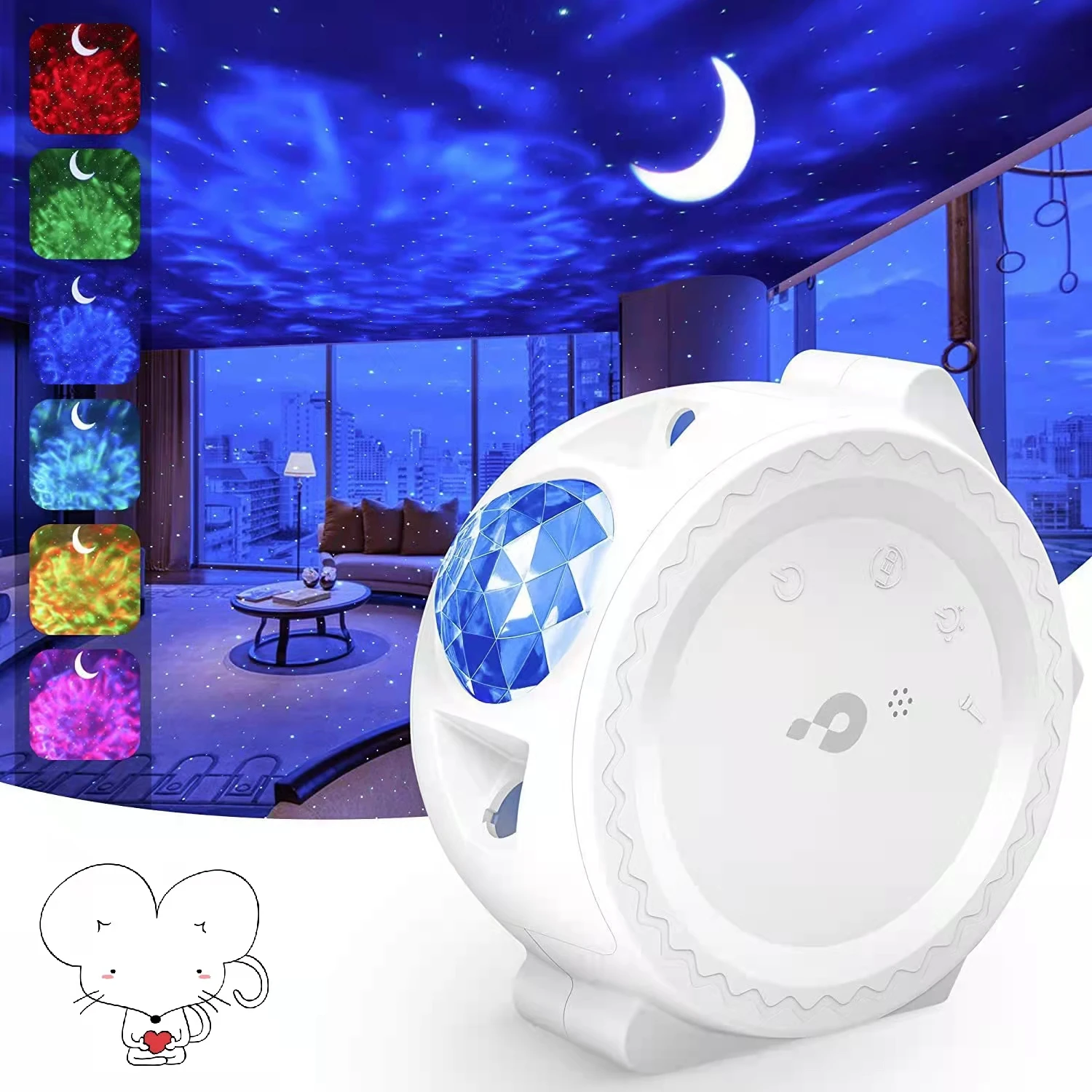 2021 проекционная лампа с изображением звездного неба, Ночной светильник с изображением мечты и звезд, атмосферный красочный светильник с USB-зарядкой и 3D изображением, лазерный светильник