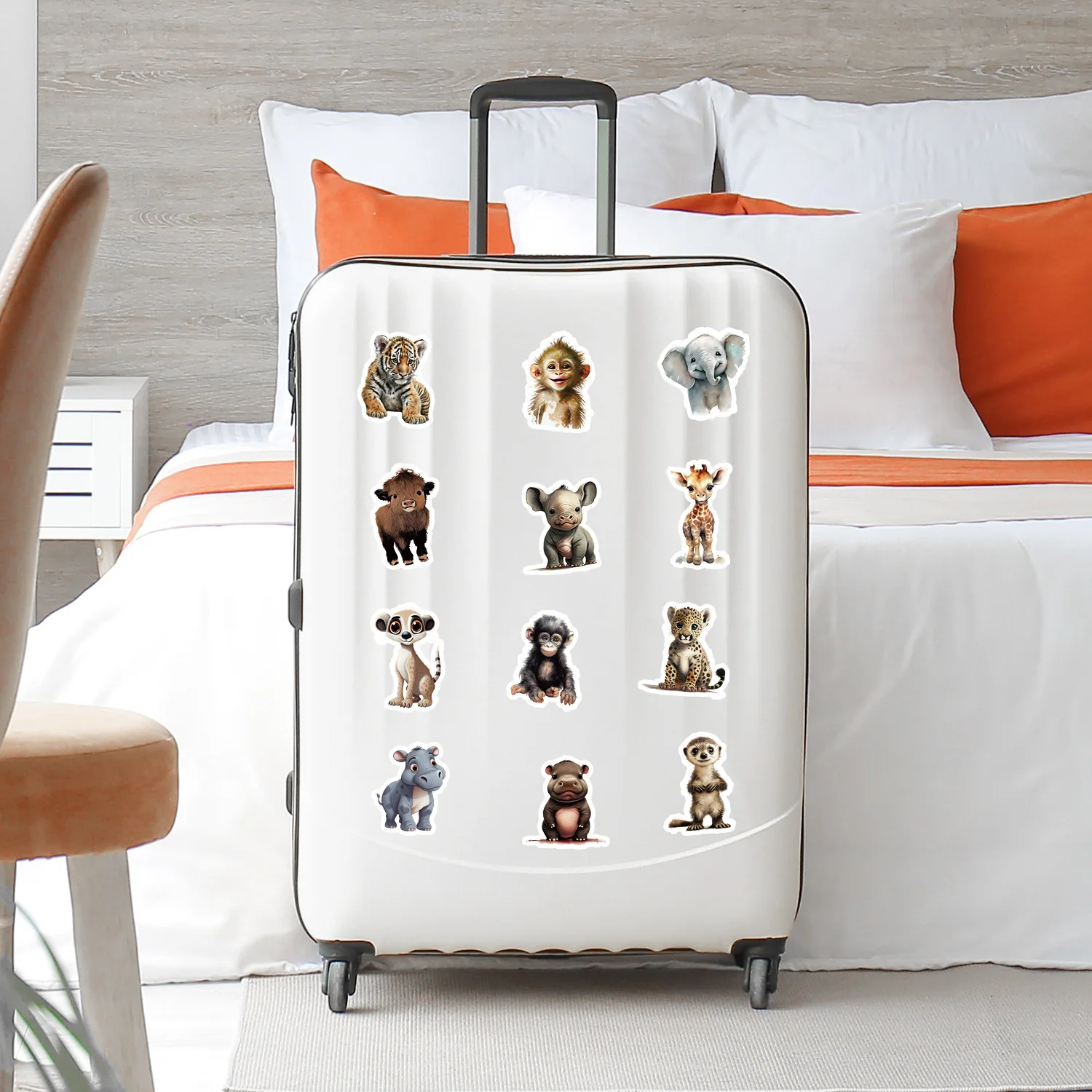 50Pcs Art Young Little Animals Cute Cartoon Graffiti Stickers For Book Bedroom Wall Vinyl Children Toy Gift Sticker