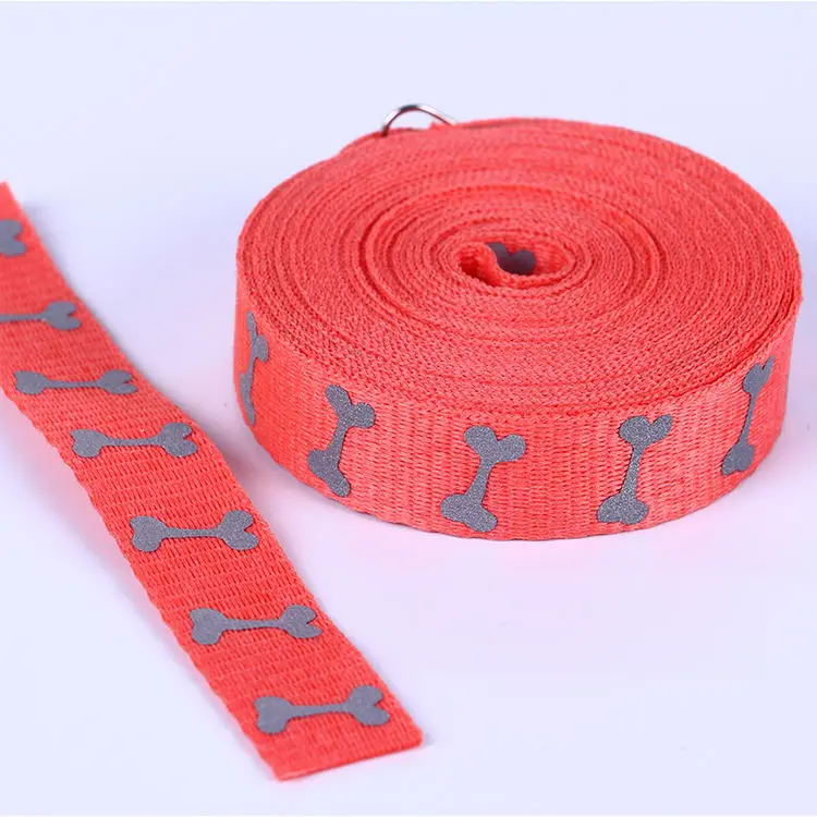 Hot Stamping Woven Logo Customized Color Nylon Webbing Manufacturer Reflective Webbing