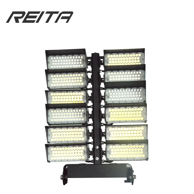 High Quality Adjustable Led High Mast Light High Mast Led Flood Light Led Sports Stadium Lighting 1440watt with Cover 1500watt
