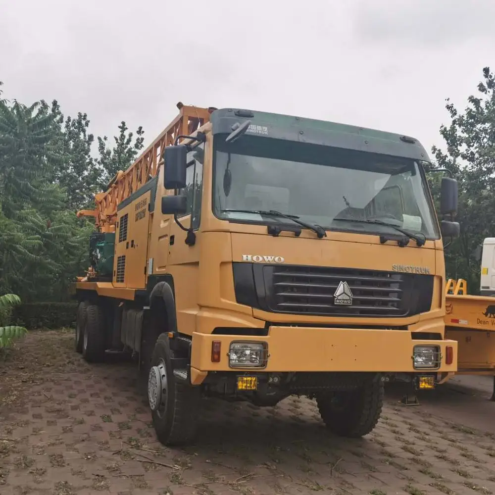 SINOTRUK HOWO 6*4 6*6 Truck Mounted Drilling Rig 300m water well drilling truck Borehole Well Drill Rig