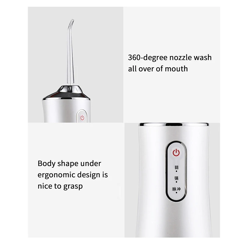 HIMI YOUTHFUL 220ml Mini Portable Dental Teeth Wireless Water Floss Effectively Removes Plaque And