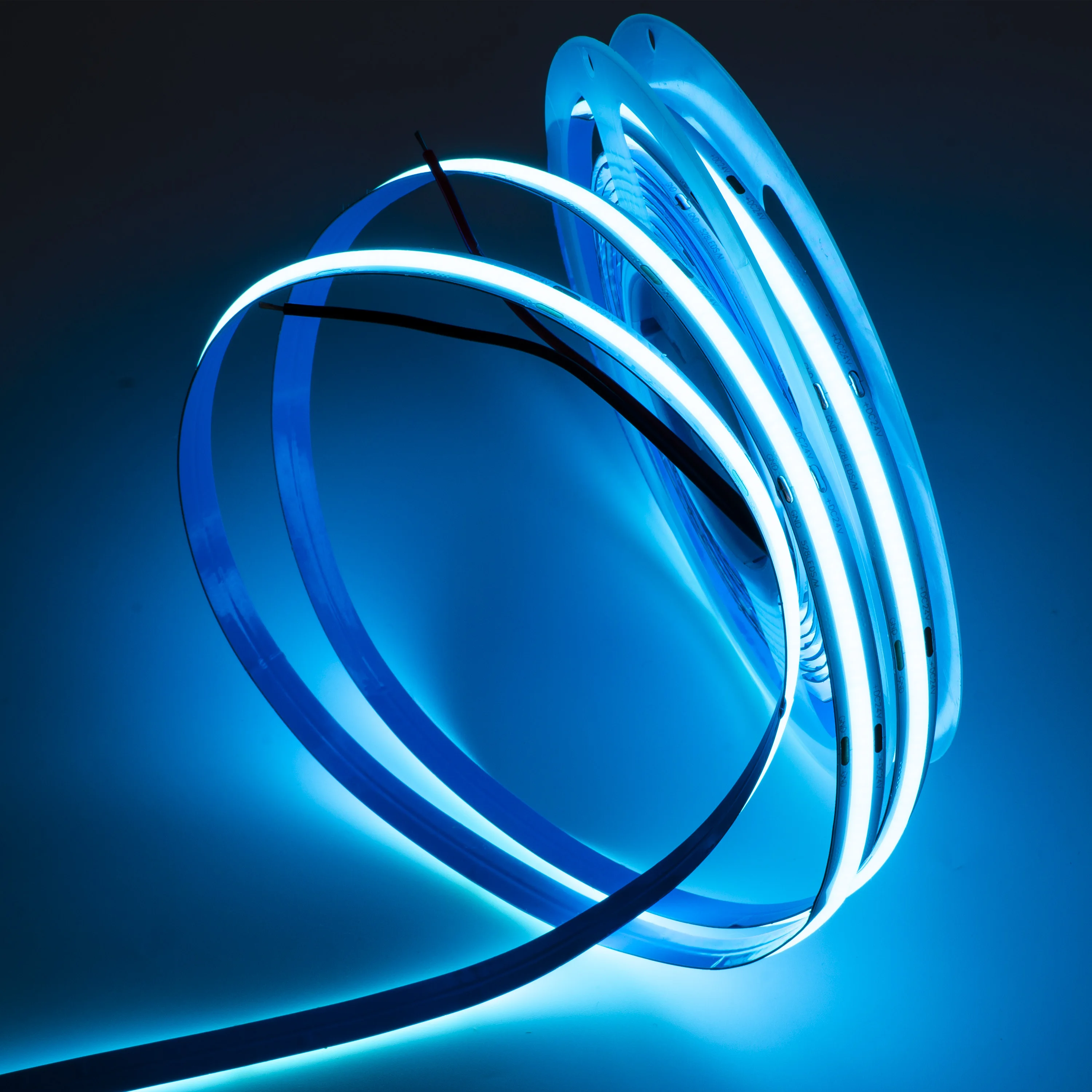 Оптовая продажа высокая яркость без точки белый свет RGBW 12 В 24 480LED/m 4 мм 5 FCOB COB гибкая светодиодная лента для подсветки телевизора