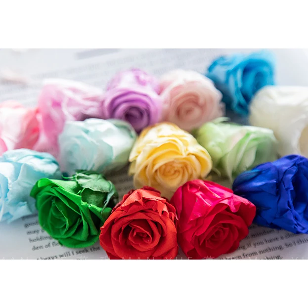 2-3 cm Fresh A Grade Good Quality  Real Natural Eternal Forever Immortal Flower Head Preserved Roses