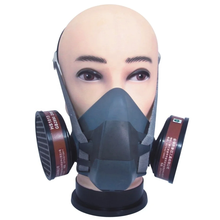 Silicone  gas Mask custom chemical respirator  half face gas mask for Spray paint