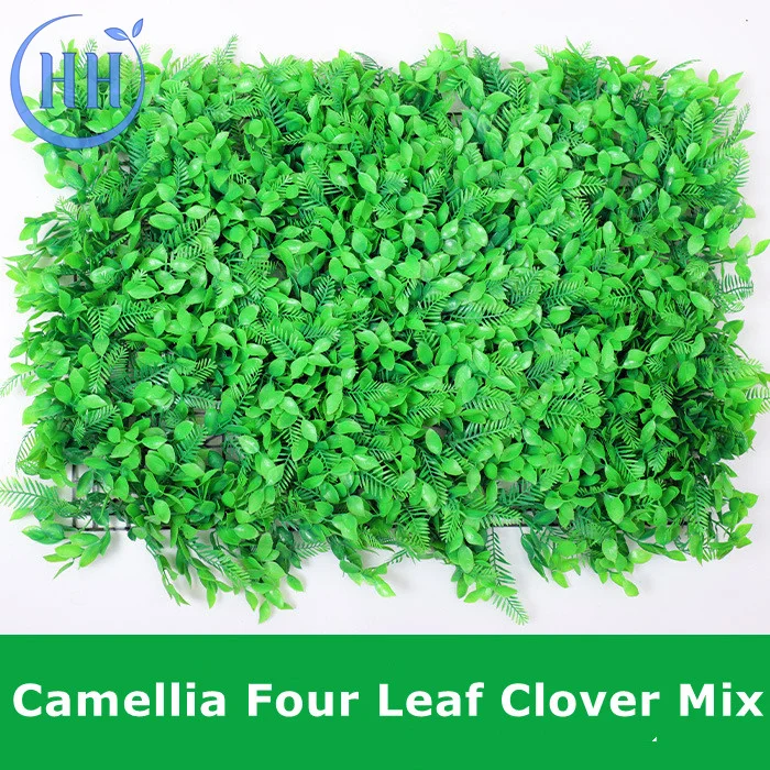Wholesale high quality green hedge wall plastic plant outdoor artificial algae money indoor plants green wall